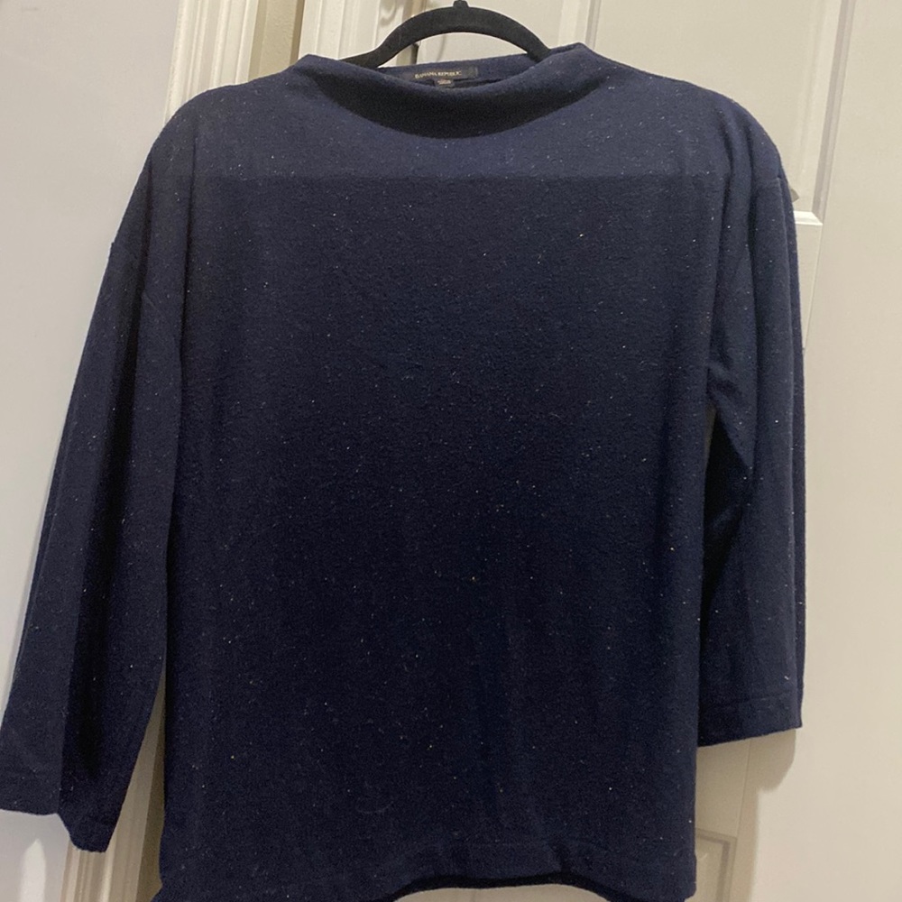 Banana Republic Medium sweater, navy with gold flecks